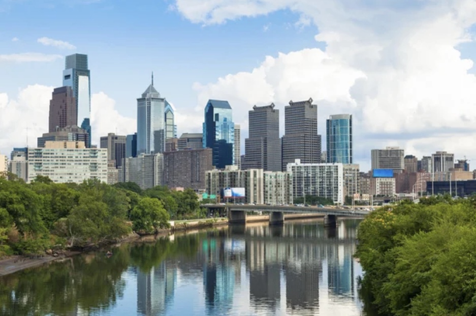 Arial view of Philadelphia - 1 (800) 880-7954